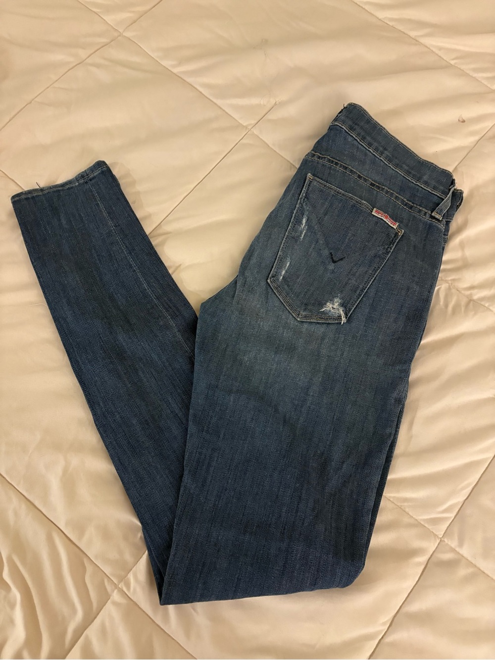 Hudson Krista Super Skinny Distressed Jeans